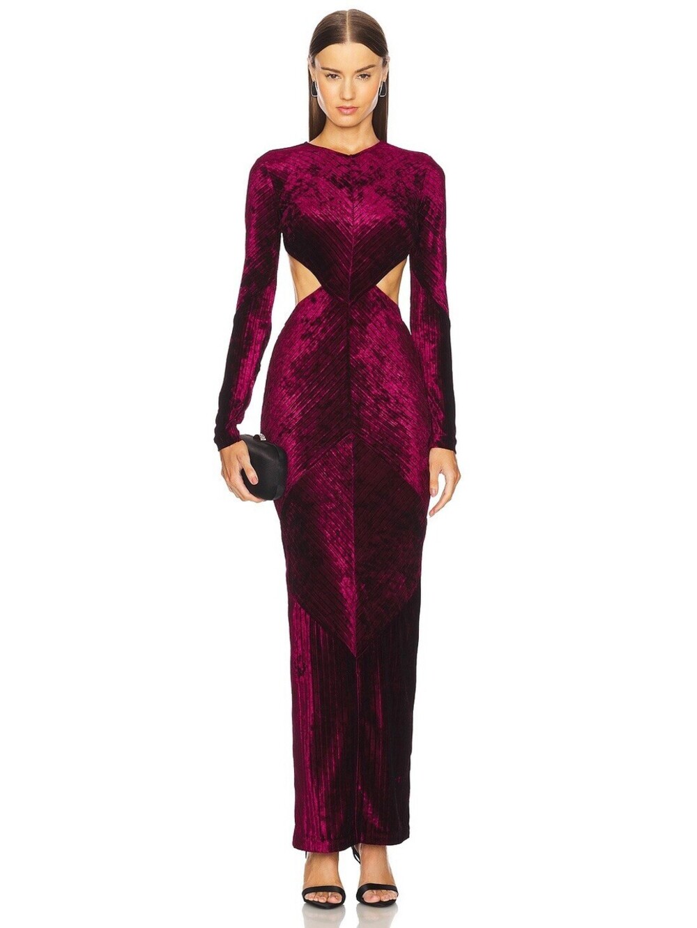 Michael Costello x Revolve Spencer Gown in Oxblood Red  Maxi Dress M NWT